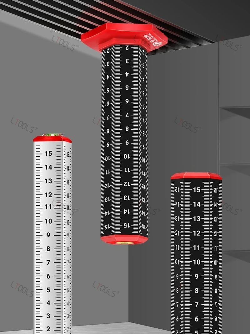 6-sided Scale Equal Height Level Ruler for Wall Tile Laying Woodworking Gradienter Suspended Ceiling Paving Tile Leveling Ruler