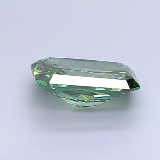 Exceptional Fancy Vivid Green Diamond 1ct Radiant Cut Loose Stone Rare Green Colored Diamond Luxury Engagement Ring Center Stone