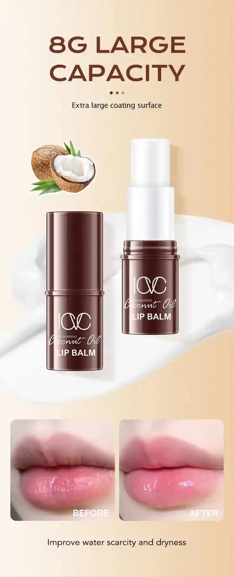 Dark Lip Lightening Balm - Exfoliating Nourishing Lip Treatment Lip Care Tidesmit