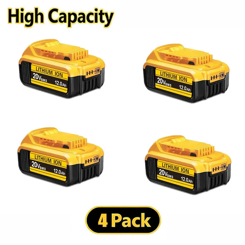 For DeWalt 18v 20V Lithium Ion Batteries 20V 12Ah DCB203 Li ion Battery Replacement DCB206 DCB205 DCB204 DCB200Power Tools