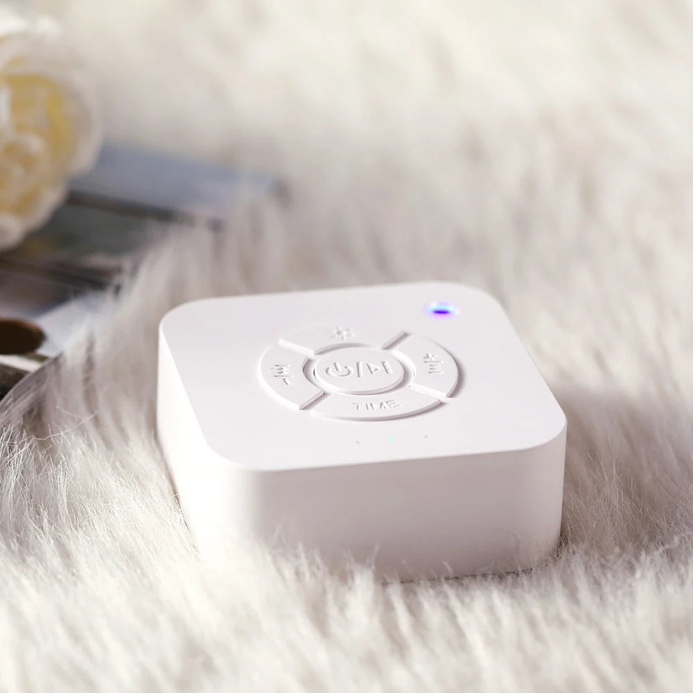 White Noise Sound Machine Sleep Soother With 9 Soothing Sounds Breathing Light Timer Type-C Charging For Baby Home Office Travel