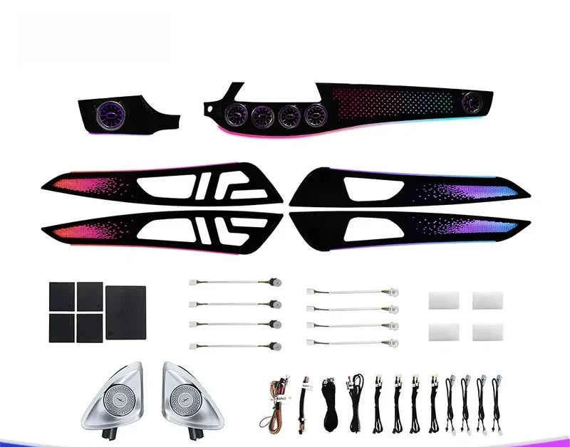 【CHIMU HOME】 for W218 CLS 2012-2017 Professional 1:1 Replacement Interior Ambient Lighting Kit Symphony LED App Control