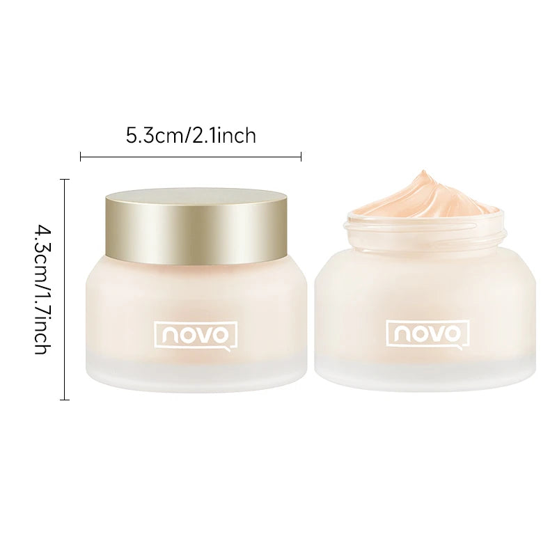 Tidesmit matte foundation and full coverage BB cream texture swatch showing oil control and waterproof benefits