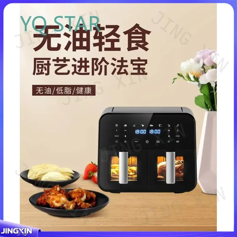 Custom for Philips HD9651 HD9641 Large Capacity Dual Basket Air Fryer Multifunctional Visible Window Electric Oven Kitchen