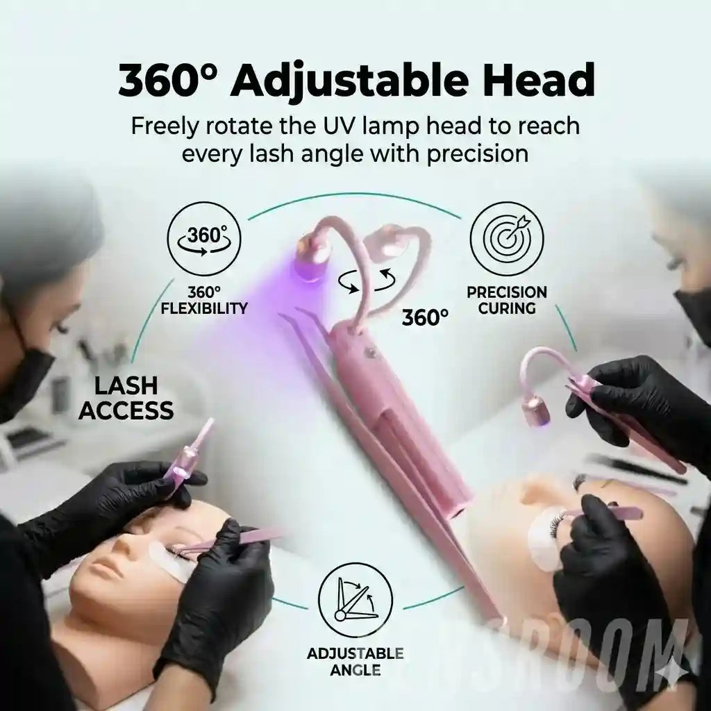 UV Lash Lamp for Eyelash Extensions, Professional LED Curing Light Tidesmit