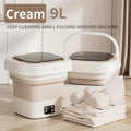 Tidesmit 9L portable foldable washing machine with LCD display and spin dryer for underwear and socks, angle view 25