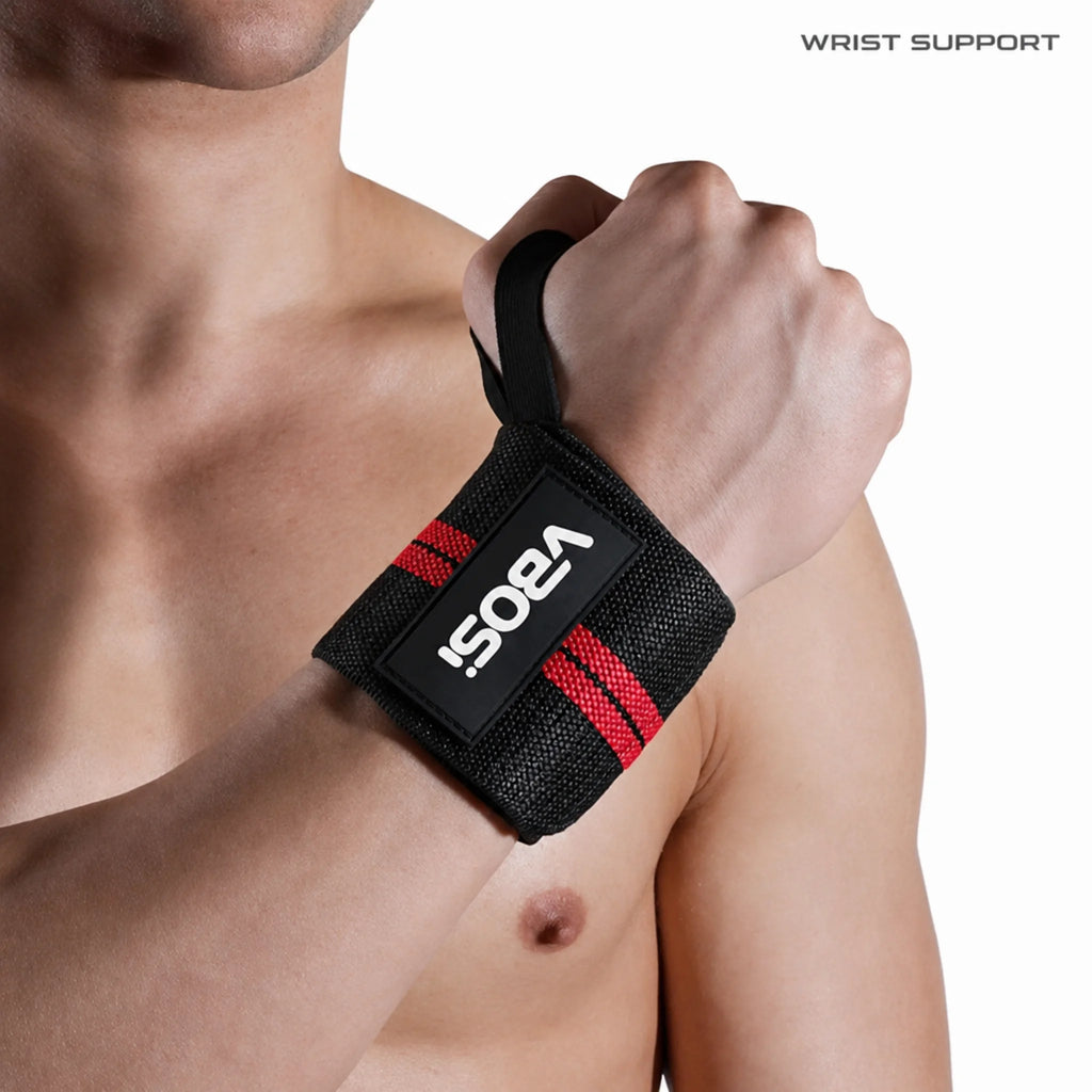 VBOSi Wrist Wraps Wrist Support Brace - Extra Strength Weight Lifting Wristband Bandage Straps for Fitness Gym Training
