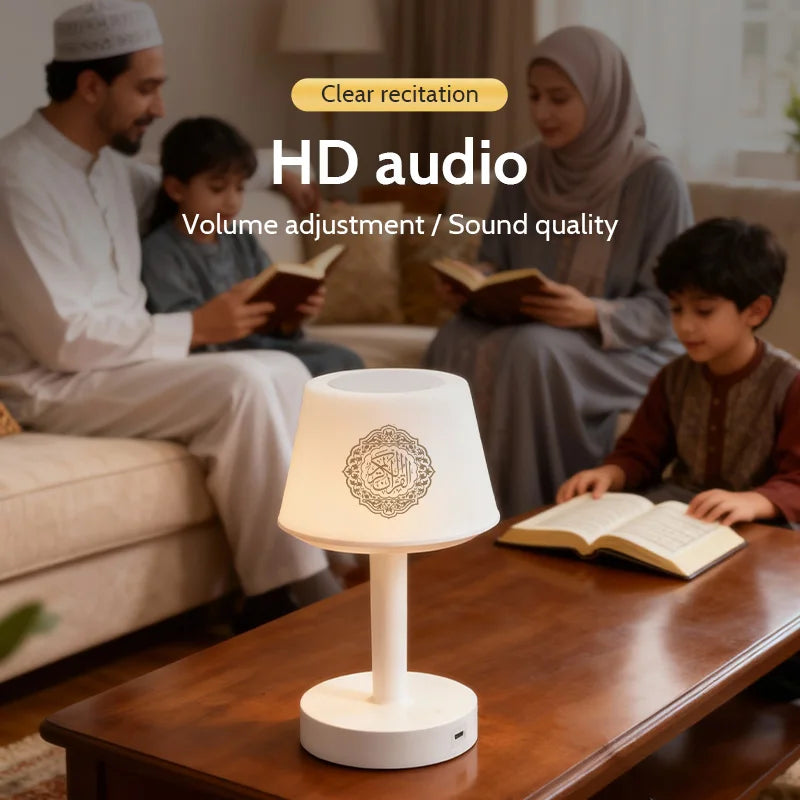 Islamic Arabic Quran Muslim Ramadan Azan Koran Night Light Bright Lamp Wireless Bluetooth Speaker Portable Islam Arab Holy Music