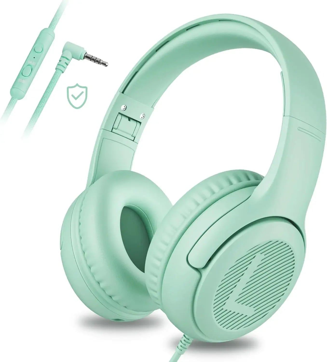 Gaming Headphones with Mic and Surround Sound - Comfortable Over-Ear Design Green Tidesmit