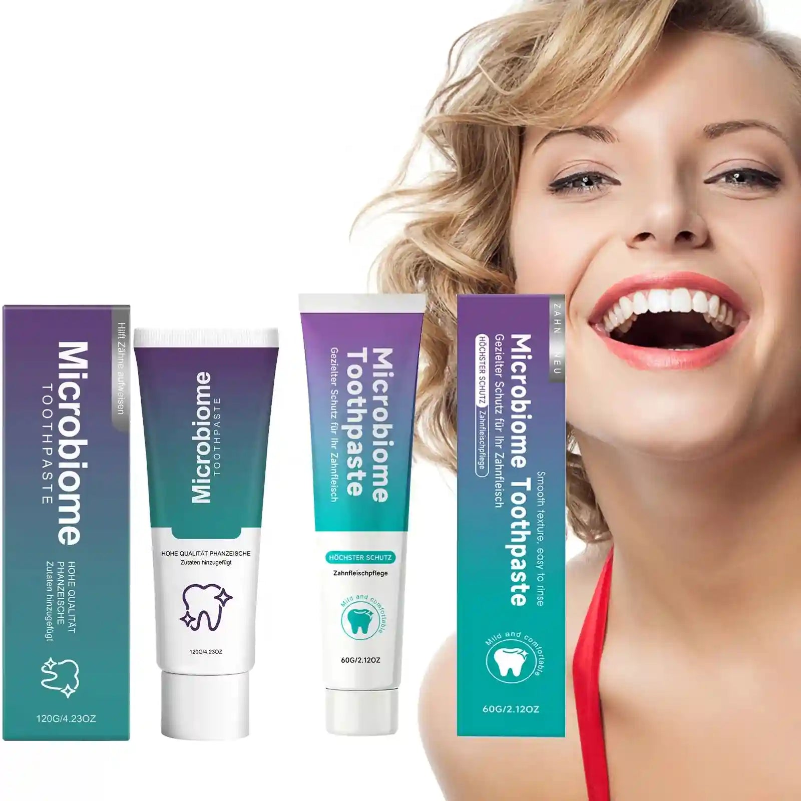 Tidesmit teeth whitening toothpaste for stain removal, plaque control, and fresh minty breath.