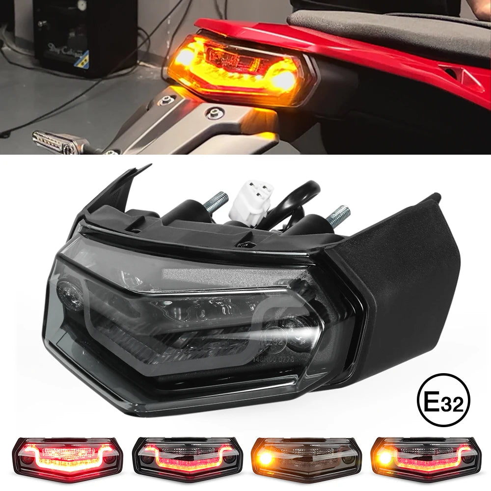 Tenere 700/Rally Motorcycle LED Tail Light For YAMAHA XTZ700 World Raid T7 Rear Brake Stop Lamp Integrated Turn Signal Flasher