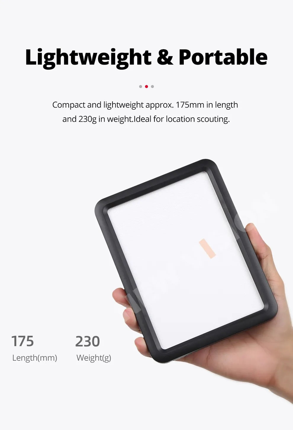LED Video Light Panel | Adjustable Studio Lighting for Content Creation Tidesmit
