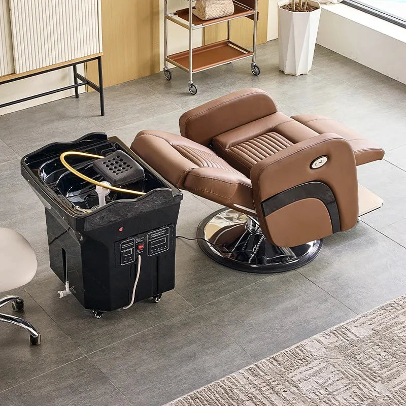 Portable Head Spa Bed with Water Tank - Adjustable Salon Shampoo Chair Massage Chairs Tidesmit