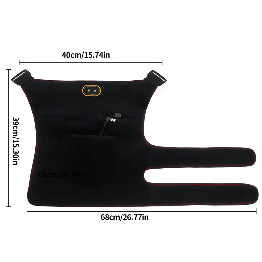Electric Massager with Heat and Vibration for Deep Tissue Muscle Relief Massage Cushion Tidesmit