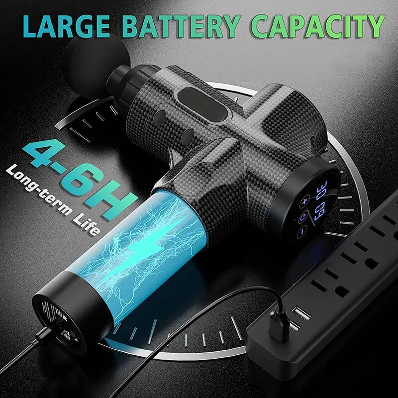 Deep Tissue Massage Gun: Portable Electric Muscle Relief Tool Body Shaping Massage Equipment Tidesmit