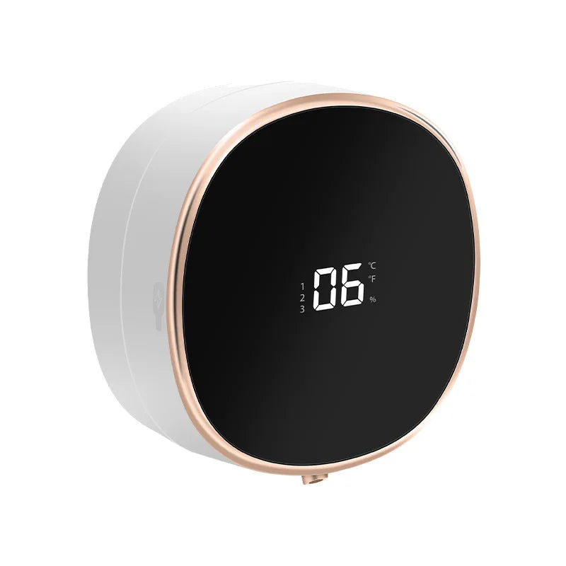 Tidesmit automatic wall mount soap dispenser with LED temperature display, rechargeable touchless design for kitchen