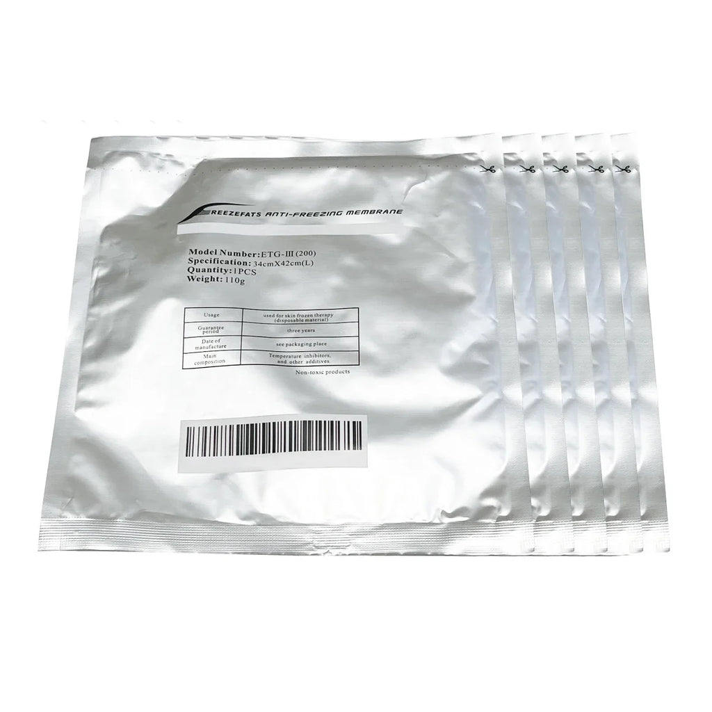 Fat Freezing Membranes for Cryolipolysis - Professional Grade 10 Pack Scrubs Treatments Tidesmit