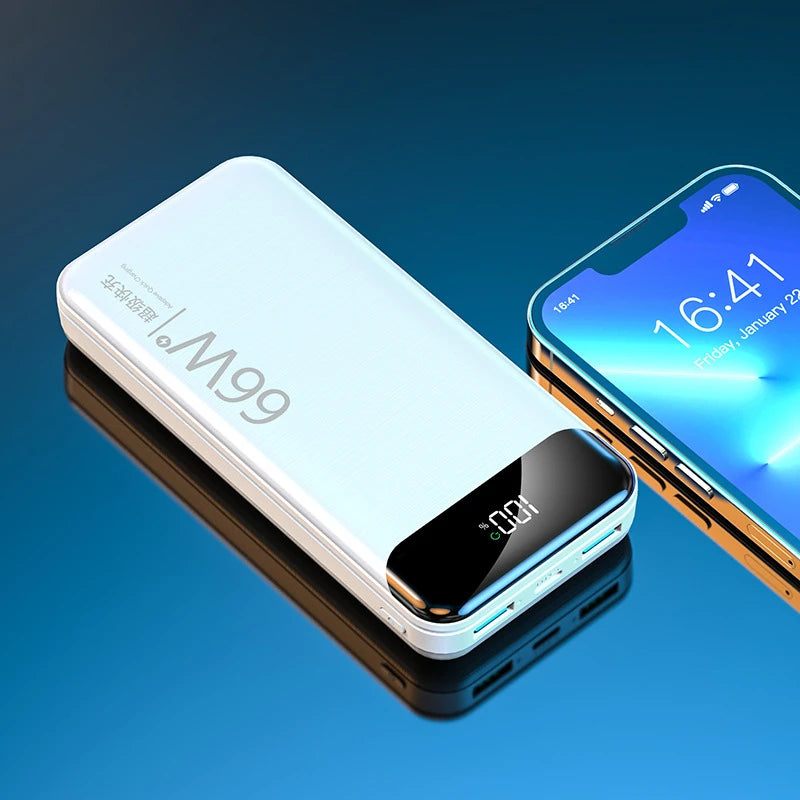 Tidesmit 66W Fast Charging Power Bank 30000mAh Portable Charger WHITE Tidesmit