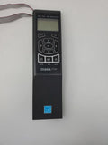 Zebra ZT230 control panel display with buttons and LCD screen, black