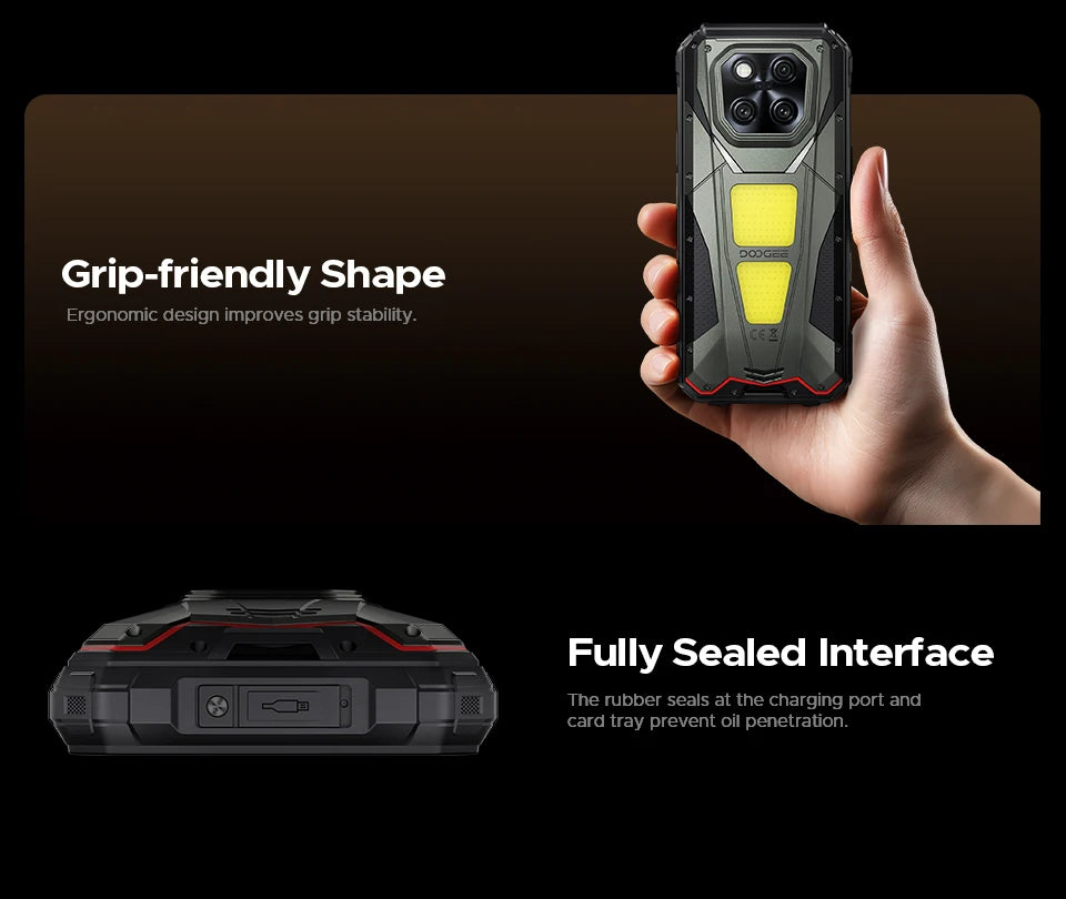 DOOGEE V Max Play 5G Projector Rugged Phone 6.78" 120Hz 20500mAh Dual Camping Lights16GB+512GB 200MP Main Camera NFC Smartphone