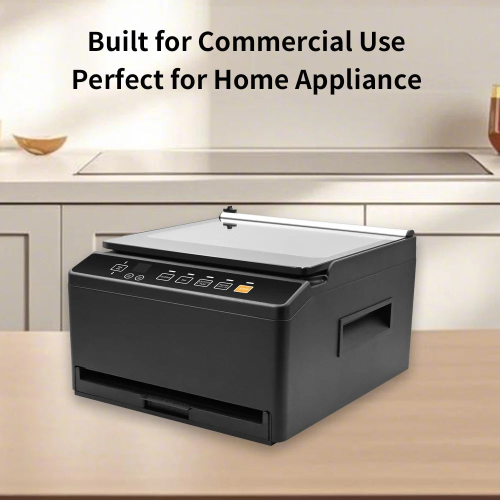 Automatic Chamber Vacuum Sealer Machine, -95Kpa Commercial Food Sealer, 30cm Sealing Width for Dry & Moist Food