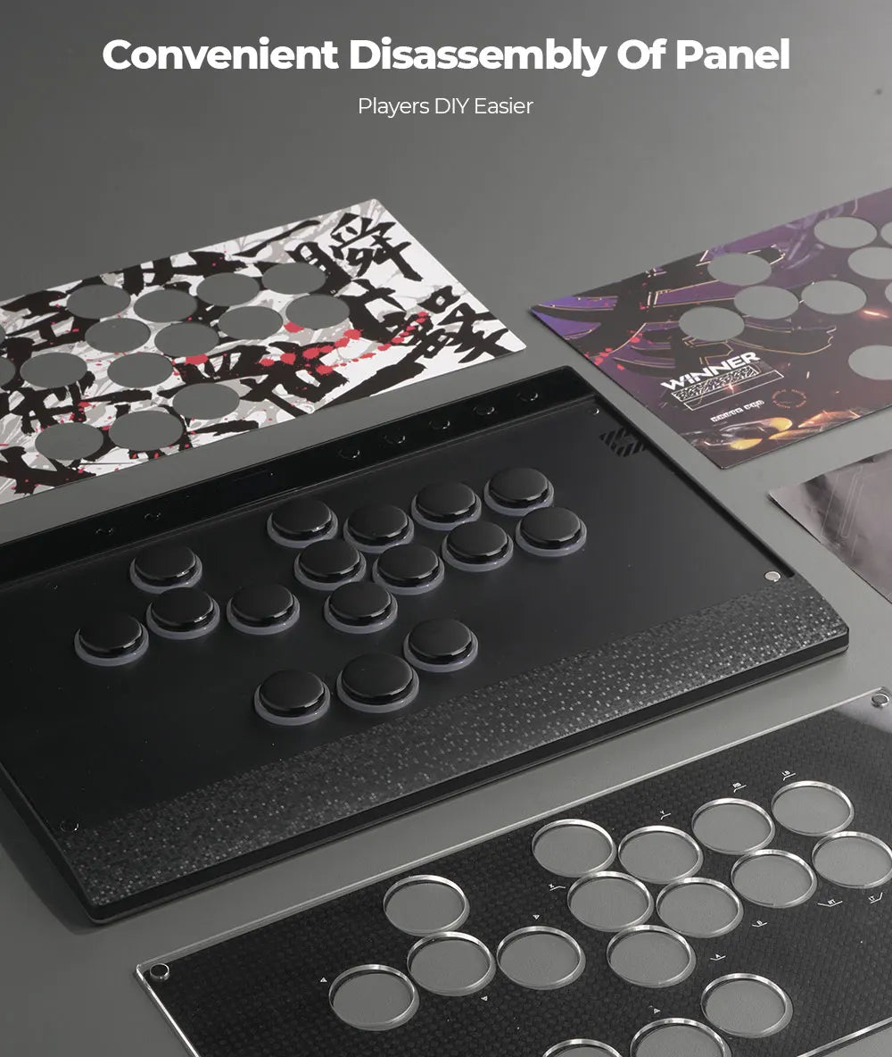 Haute42 C16 Magnetic Leverless Hitbox Controller Stickless Arcade Controller Keyboard For PC/ PS5/PS4 Hitbox Fighting Stick