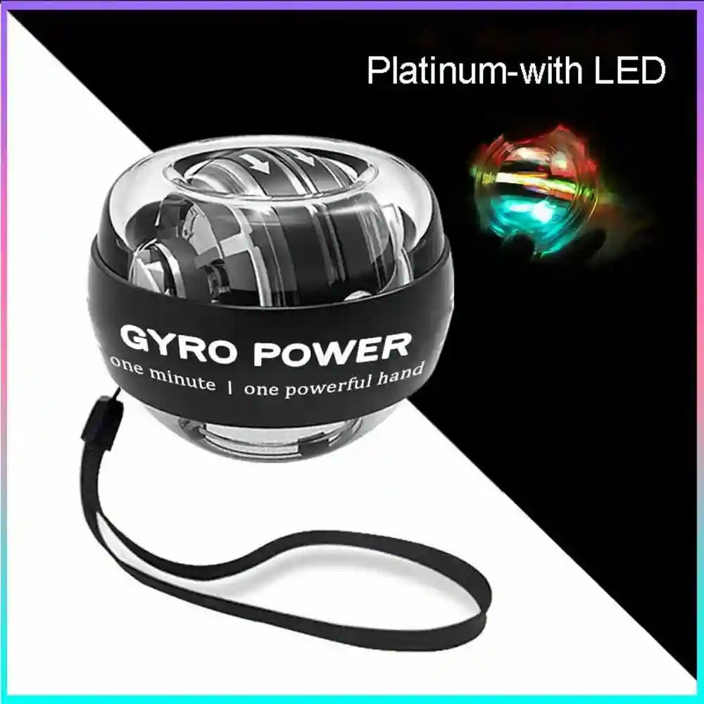 Wrist Strengthener Gyro Ball - Self-Starting Powerball for Forearm Grip Massage Roller Tidesmit