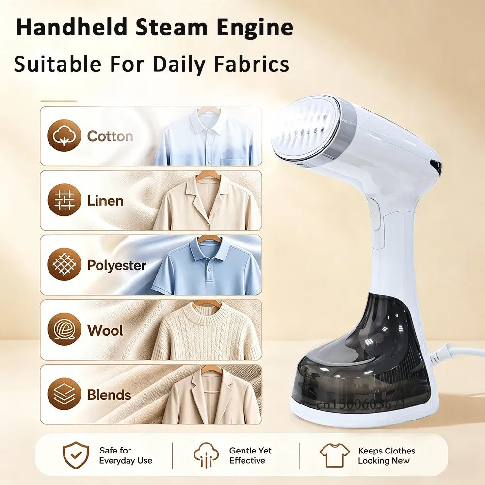raugee Portable Steam Iron 1600W EU Plug White