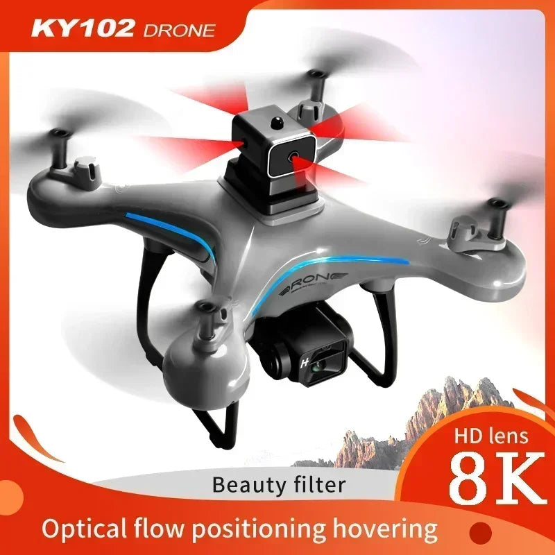 8K Camera Drone with Dual Lens Obstacle Avoidance - Foldable Quadcopter Tidesmit