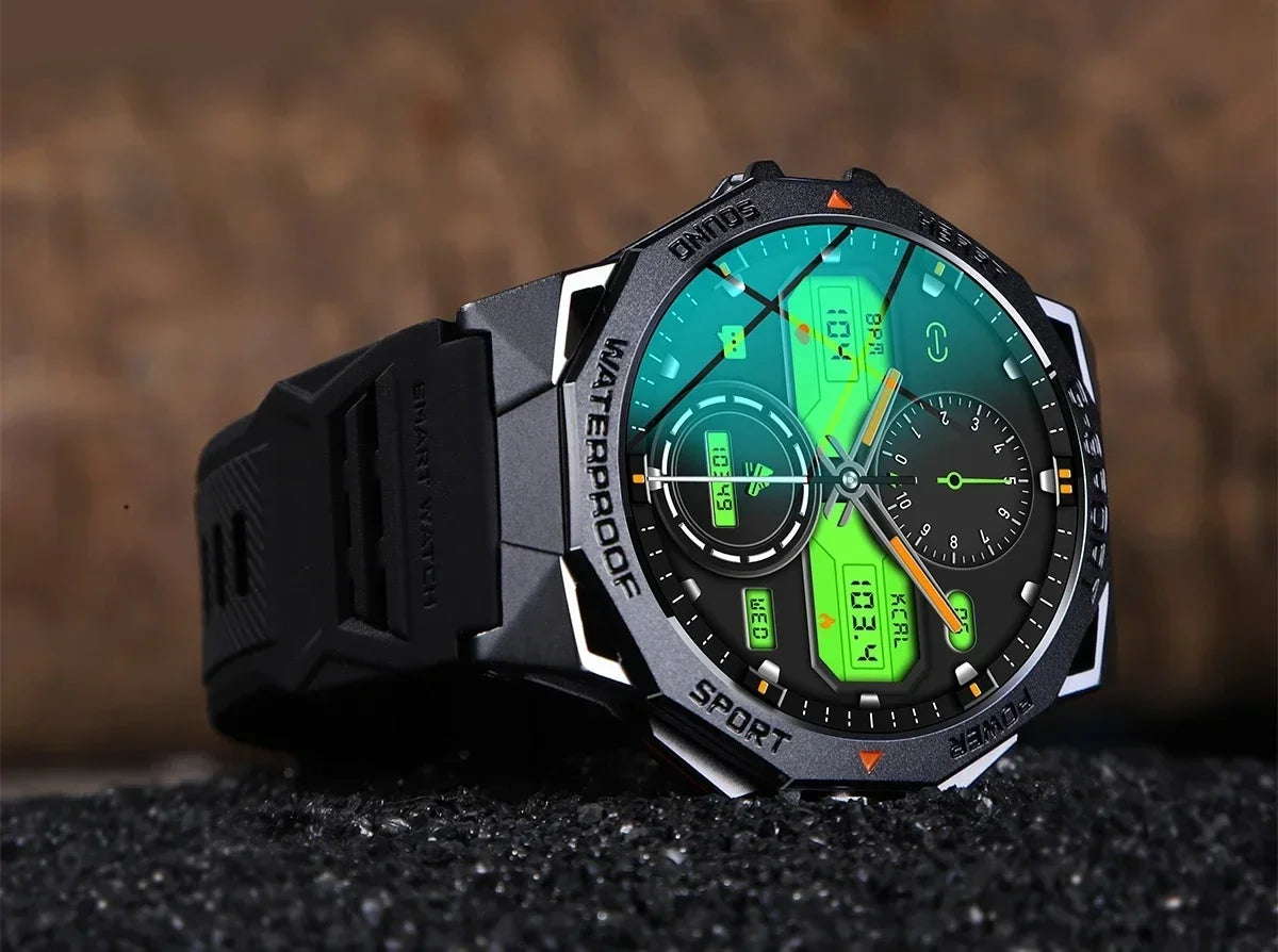 1.43inch AMOLED Screen Smartwatch Men Outdoor Sports Fitness 400mAh Large Battery Bluetooth Call Music Heart Rate Smart Bracelet