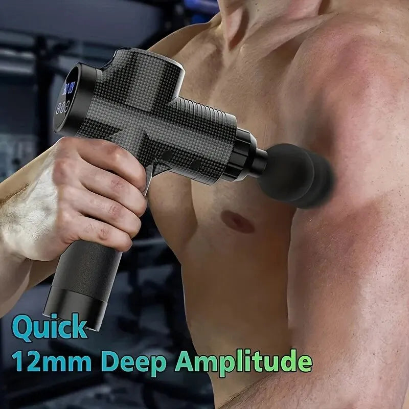 Deep Tissue Massage Gun: Portable Electric Muscle Relief Tool Body Shaping Massage Equipment Tidesmit