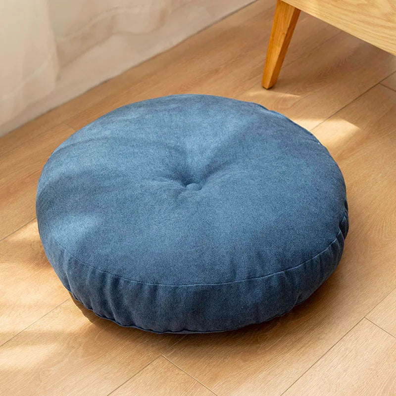 Inyahome Large Floor Cushions Round Seating Pillow for Adults Kids Tufted Thick Meditation Cushion for Yoga Living Room Tatami