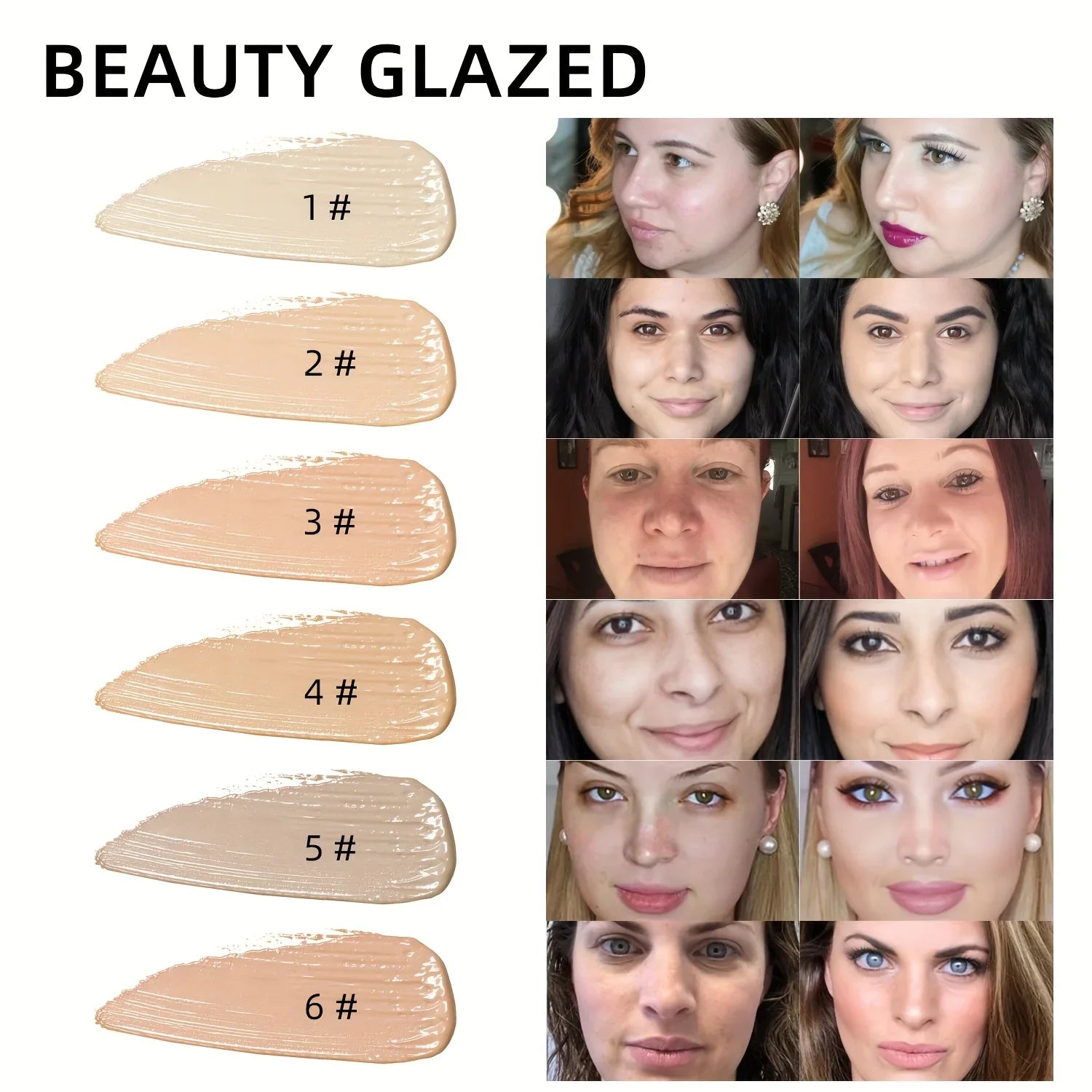 Tidesmit mini matte liquid concealer texture close-up showing long-lasting waterproof full coverage face makeup