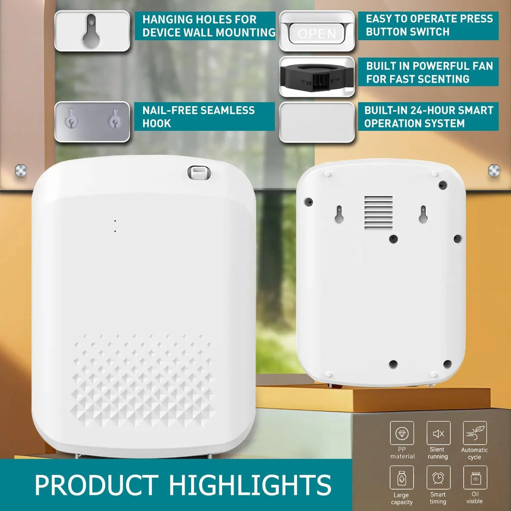 Hotel Collection Diffuser Bluetooth App Control Smart Scent Air Machine For Home 400ML Waterless Essential Oil Aroma Diffuser