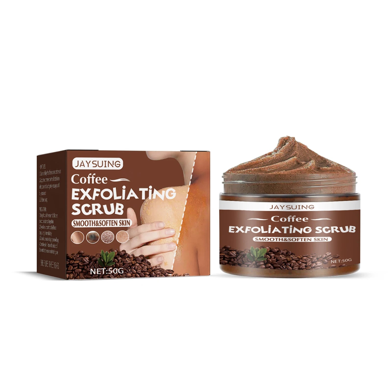 Coffee Body Scrub for Smooth Skin - Salon-Quality Natural Exfoliation (2pcs) Scrubs Treatments 1pcs Tidesmit