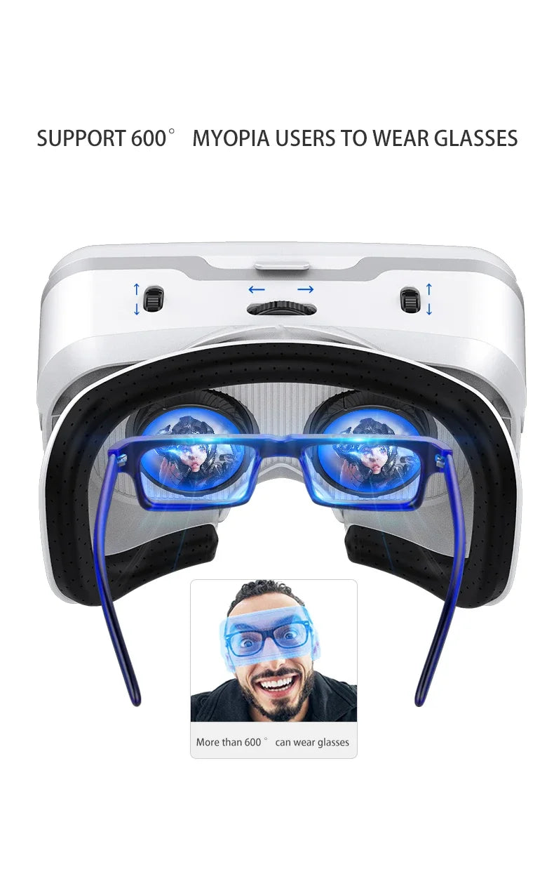 VR Headset for Smartphone – Immersive 3D Virtual Reality Smart Glasses Tidesmit