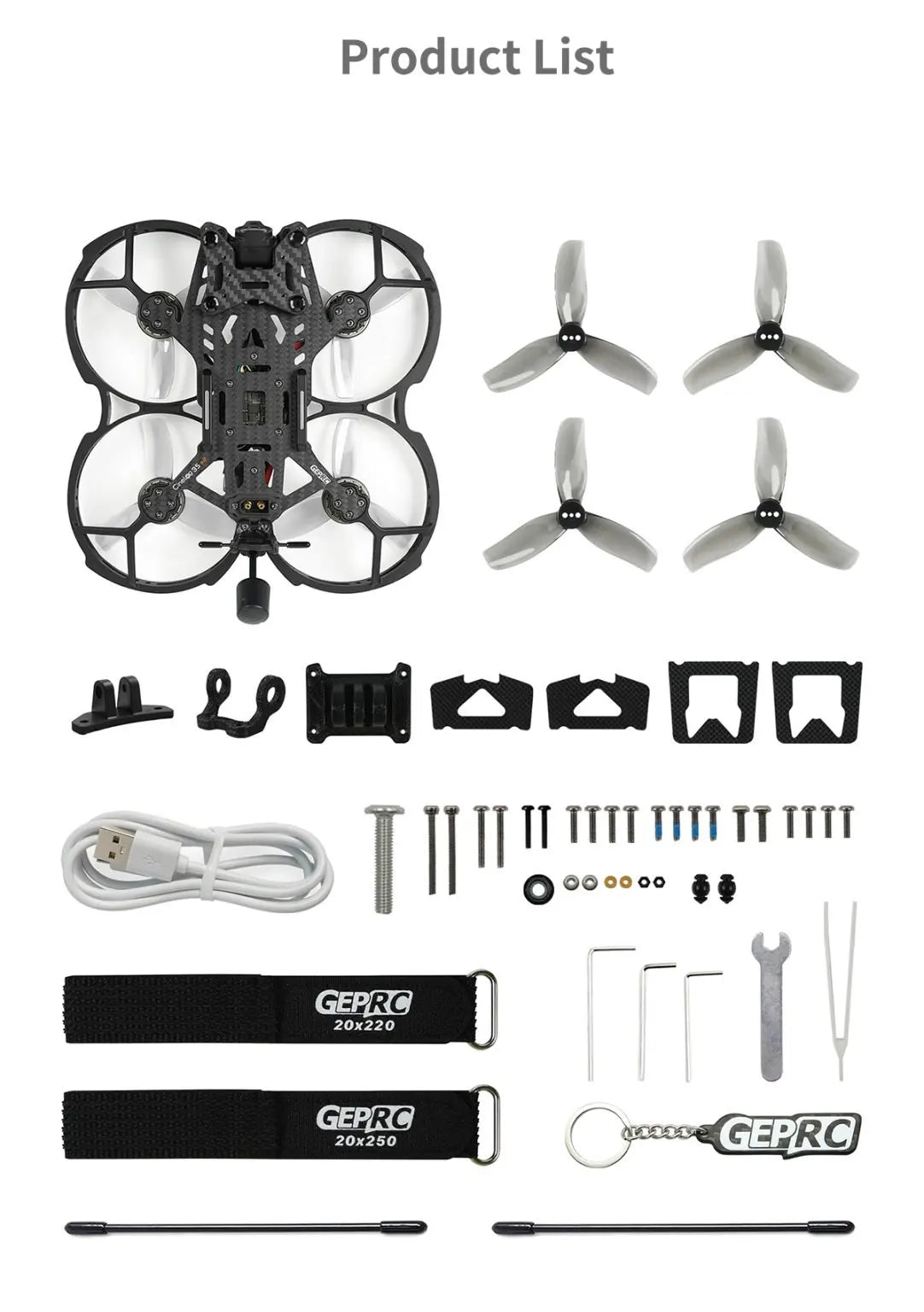 GEPRC CineLog35 V2 FPV Drone 6S Analog - Precise Cinematography Tidesmit