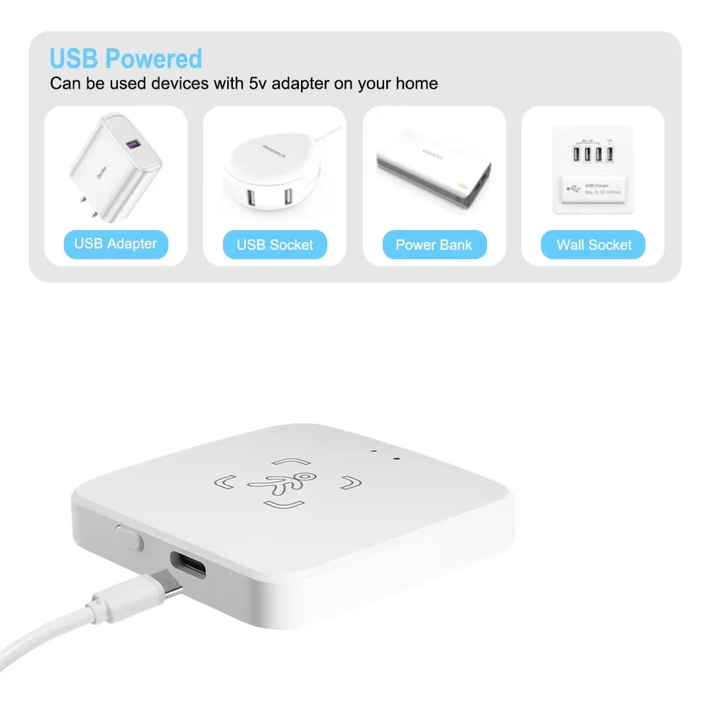 Tuya WiFi / Zigbee Human Presence Detector 24G,Luminance/Distance Detection, Smart Human Body PIR Sensor Support Home Assistant