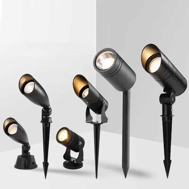 Waterproof Dimmable Outdoor LED Garden Lighting Spike Lawn Lamp Path Spotlights 5W 7W 10W 15W AC220V DC12V 24V for Garden