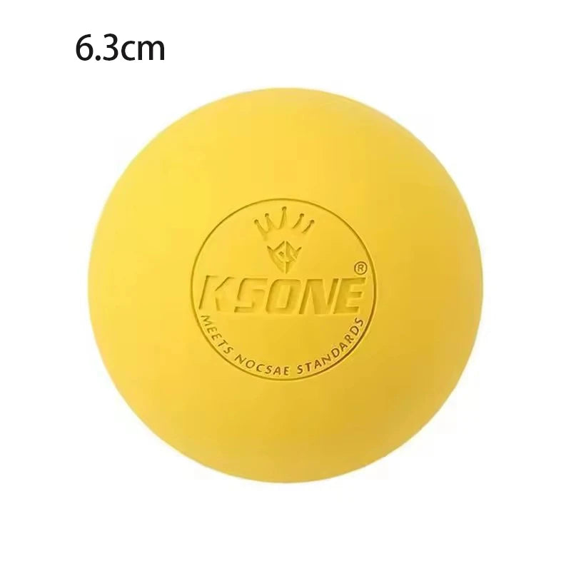 Massage Lacrosse Ball for Deep Tissue Relief and Muscle Recovery Relaxation Treatment 1yellow Tidesmit