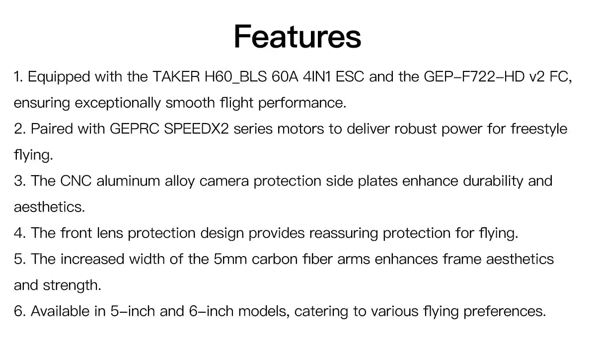 Vapor-X5 O3 HD FPV Drone - 6S ELRS GPS Freestyle Quad Tidesmit