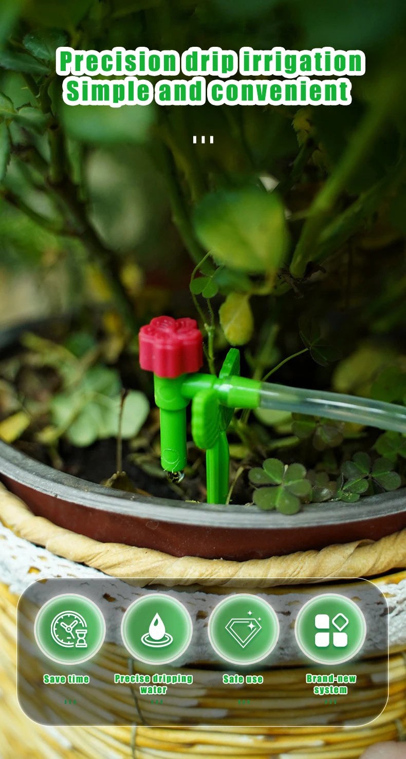 Garden Regulating Drip Irrigation Kit Automatic Watering Device 4/7mm Hose Potted Plants Watering Saving Micro Dripper