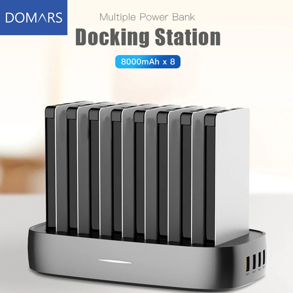 Fast Charging Power Bank Station 8 x 8000mAh | Tidesmit Tidesmit