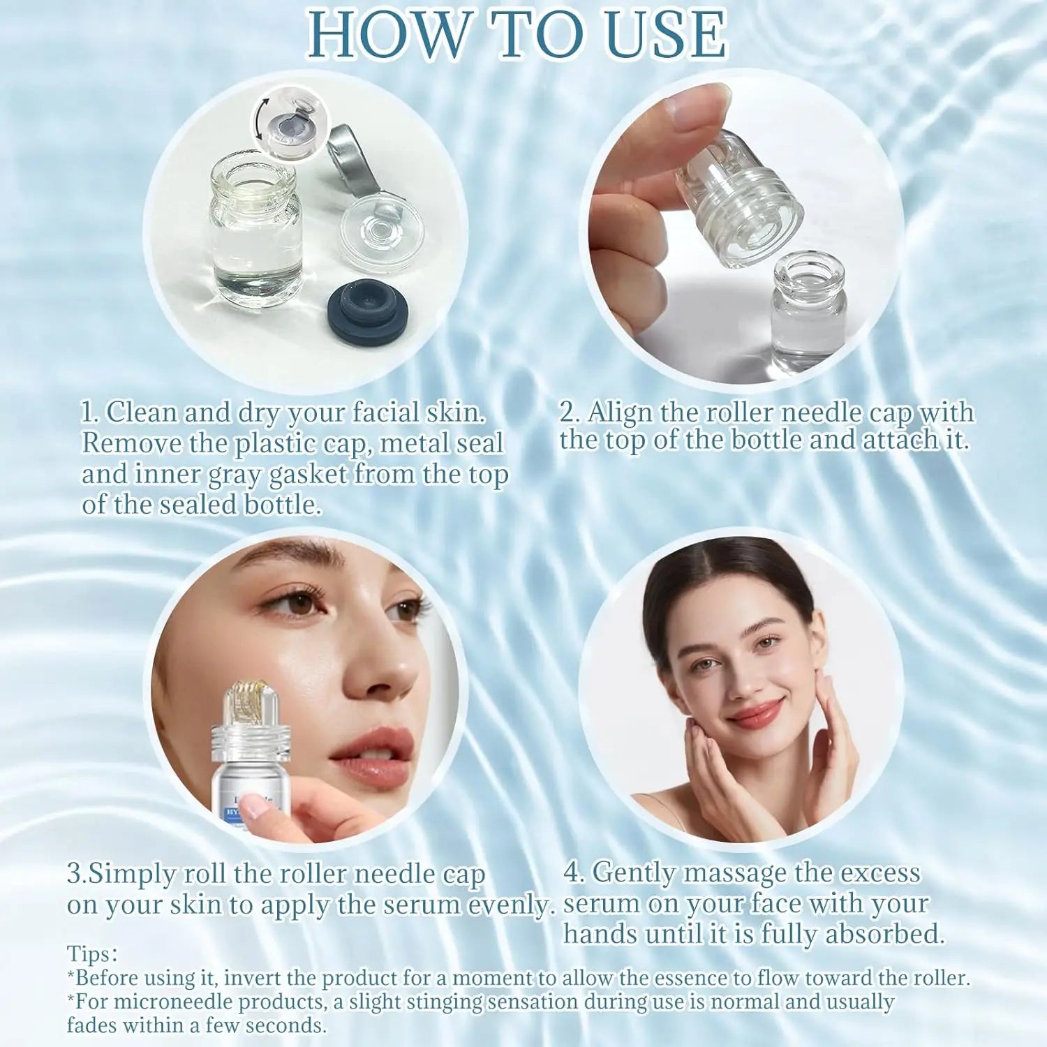 Tidesmit Micro Infusion Serum Kit 0.25mm needle facial tool for radiant flawless home skincare application