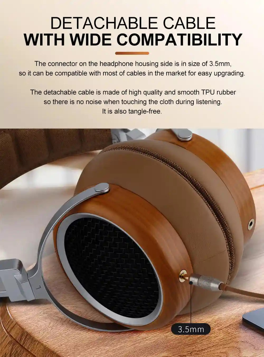 Sivga Luan Open-back Headphones | 50mm Driver Hi-Fi Wood Audio Tidesmit