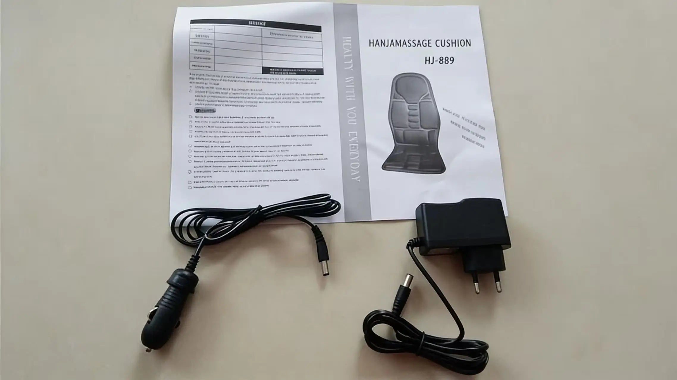 Portable Car Massage Cushion - Heated Deep Tissue Seat Pad Black Massage Cushion Tidesmit