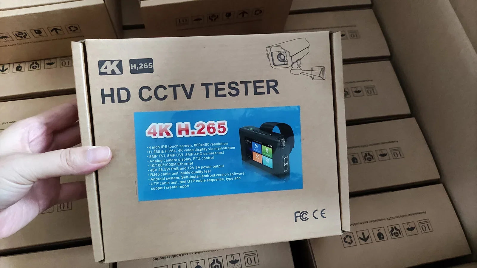 4 Inch Wrist CCTV Tools H.265 AHD CVI TVI CVBS CCTV Monitor for Analog IP Camera Tester POE Testers CFTV 4K CCTV IP Tester