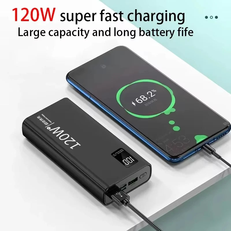120W Fast Charging Power Bank 200000mAh | High Capacity Travel Battery Tidesmit