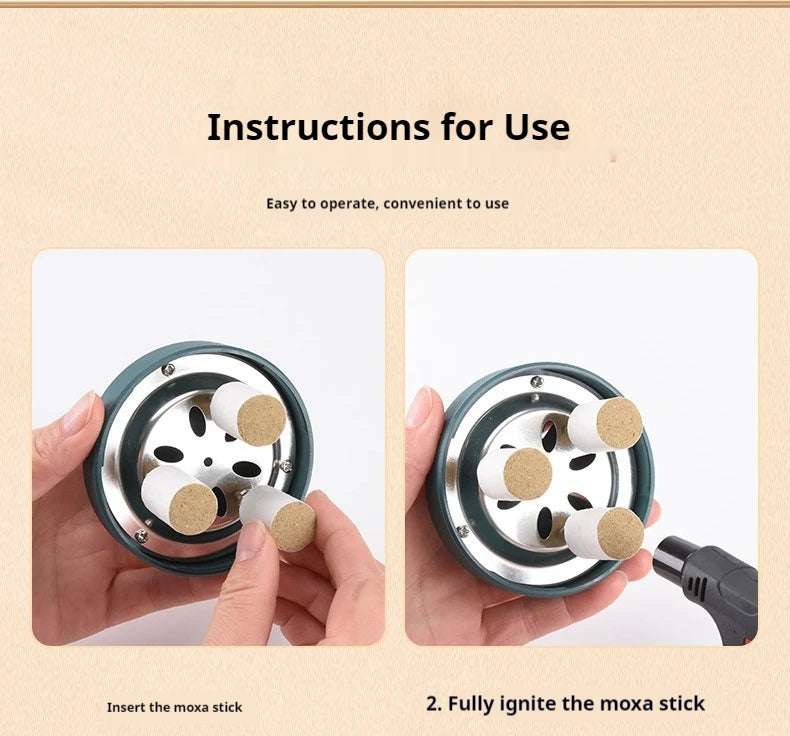 Smokeless Moxibustion Jar: Portable Muscle Relief & Heat Therapy Tool Back Massage Instrument Tidesmit