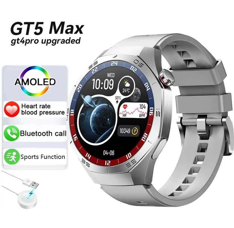 LAXASFIT Smart Watch 1.52" HD Game Dial Dynamic Dial Bluetooth Call Voice Assistant Wireless Charging Fitness Tracker